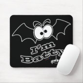 Ich bin Batty Crazy Eyes Mousepad (Mit Mouse)