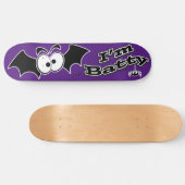 Ich bin Batty Crazy Eyes Skateboard (Horizontal)