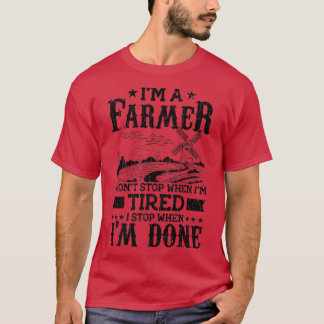 Ich bin Bauer Funny Farm Tractor Animals Gr T-Shirt