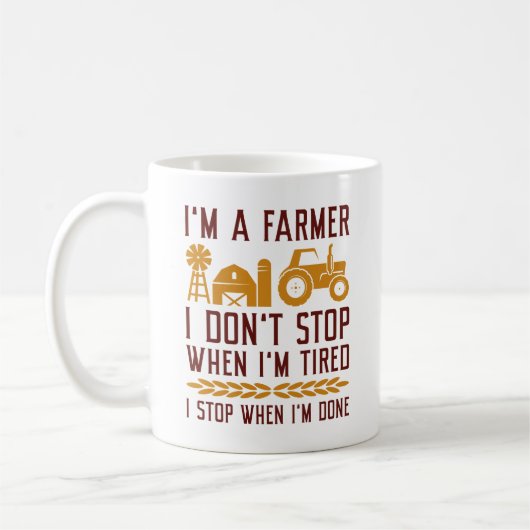 Ich bin Bauer Kaffeetasse (Links)
