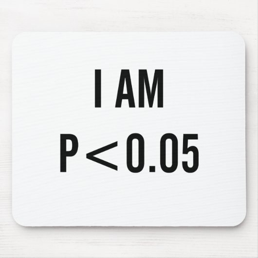 Ich bin bedeutend mousepad (Vorne)