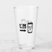 Ich bin bei Bier Glas (Rückseite)