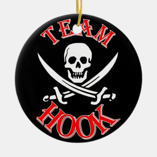 Ich bin bei Captain Hook Keramikornament (Vorne)