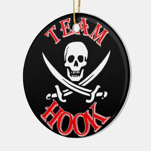 Ich bin bei Captain Hook Keramikornament (Links)