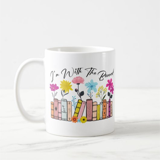 Ich bin bei den verbotenen Büchern Kaffeetasse (Links)