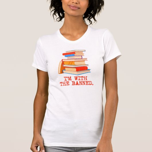 Ich bin bei den verbotenen Büchern T-Shirt (Vorderseite)