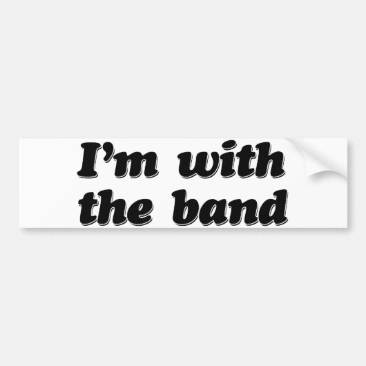 Ich bin bei der Band Autoaufkleber (Vorne)