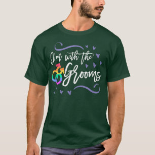 Ich bin bei der LGBTQ Hochzeit des Bräutigams Matc T-Shirt