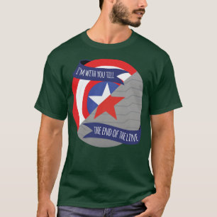 Ich bin bei dir bis zum Ende der Linie Stevebucky T-Shirt