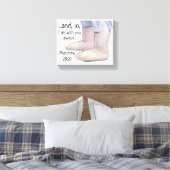 Ich bin bei Ihnen immer Matthew 28 Scripture Art B Leinwanddruck (Insitu (Schlafzimmer))