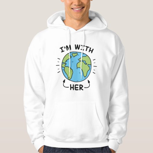 Ich bin bei ihr hoodie (Vorderseite)