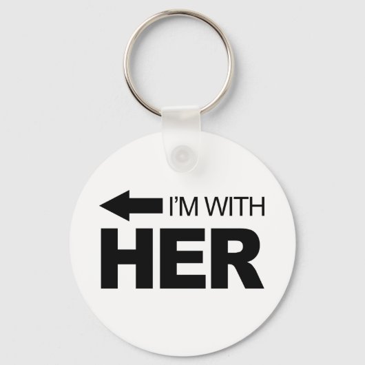 Ich bin bei ihr (links) schlüsselanhänger (Vorderseite)