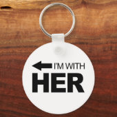 Ich bin bei ihr (links) schlüsselanhänger (Vorderseite)
