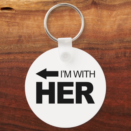 Ich bin bei ihr (links) schlüsselanhänger (Vorderseite)