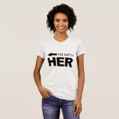 Ich bin bei ihr (links) T-Shirt (Vorne ganz)