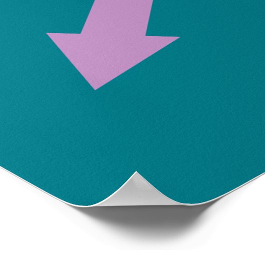 "Ich bin bei ihr" mit Pfeilen Poster (Ecke)