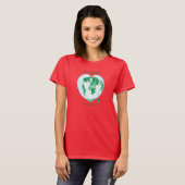 Ich bin bei ihr, Mother Earth Little Girls Raglan T-Shirt (Vorne ganz)