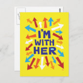 Ich bin bei ihr postkarte (Vorne/Hinten)