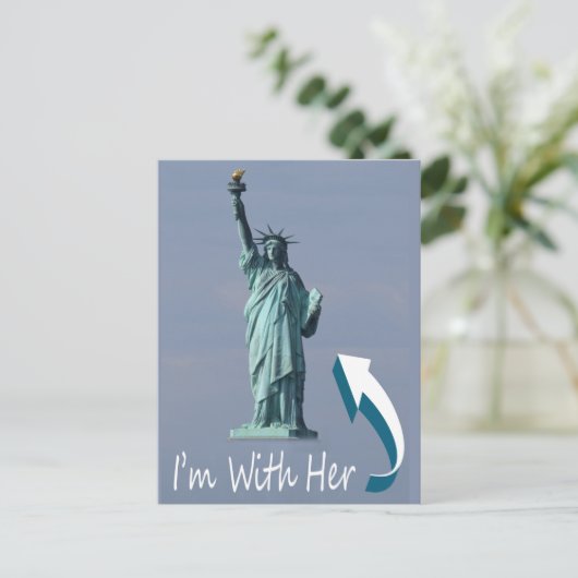 Ich bin bei ihr! postkarte (Stehend Vorderseite)