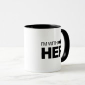 Ich bin bei ihr (rechts) tasse (VorderseiteRechts)