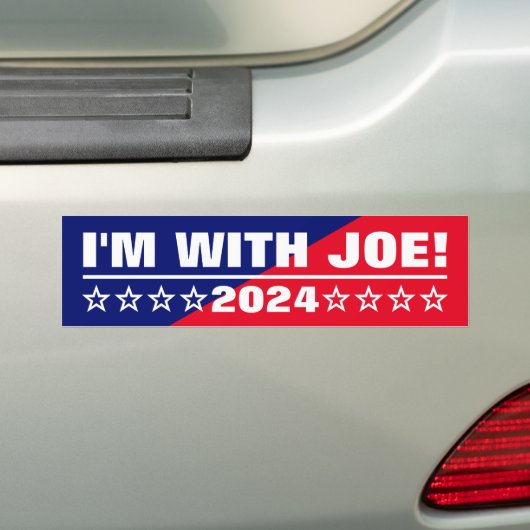 Ich bin bei Joe! Amerikanische Präsidentschaftswah Autoaufkleber (Auf Auto)