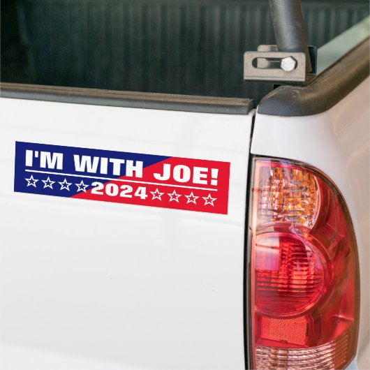 Ich bin bei Joe! Amerikanische Präsidentschaftswah Autoaufkleber (Auf Lkw)