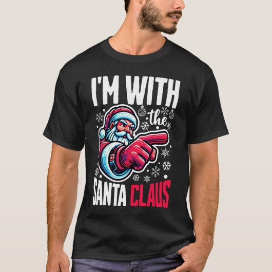 Ich bin beim Weihnachtsmann T-Shirt (Vorderseite)