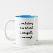 Ich bin Bejahung Zweifarbige Tasse (Links)