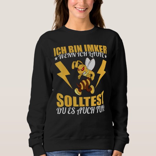 Ich bin Beker Wenn ich Renne Solltest du Auch H Sweatshirt (Vorderseite)