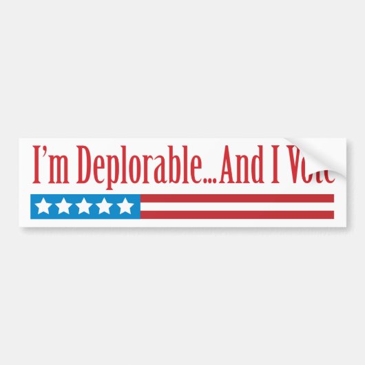 Ich bin beklagenswert...und ich stimme für Autoauf Autoaufkleber (Vorne)