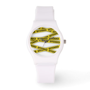 Ich bin beleidigt Polizei-Band nicht überqueren Armbanduhr