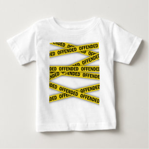 Ich bin beleidigt Polizei-Band nicht überqueren Baby T-shirt