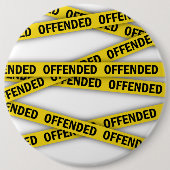 Ich bin beleidigt Polizei-Band nicht überqueren Button (Vorderseite)