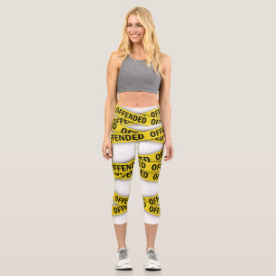 Ich bin beleidigt Polizei-Band nicht überqueren Capri Leggings
