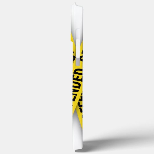 Ich bin beleidigt Polizei-Band nicht überqueren Case-Mate iPhone Hülle (Rückseite / Links)