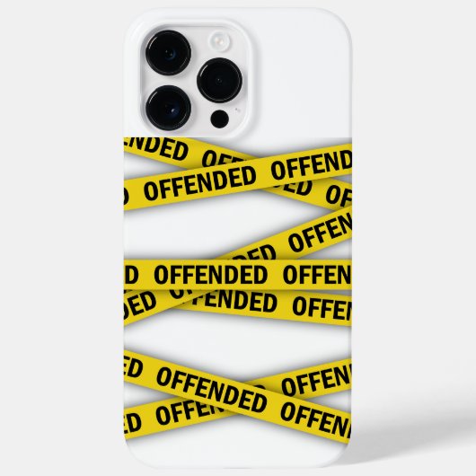 Ich bin beleidigt Polizei-Band nicht überqueren Case-Mate iPhone Hülle (Rückseite)