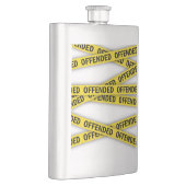 Ich bin beleidigt Polizei-Band nicht überqueren Flachmann (Rechts)