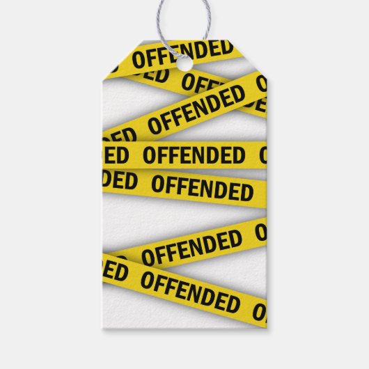 Ich bin beleidigt Polizei-Band nicht überqueren Geschenkanhänger (Vorderseite)