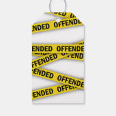 Ich bin beleidigt Polizei-Band nicht überqueren Geschenkanhänger (Rückseite)