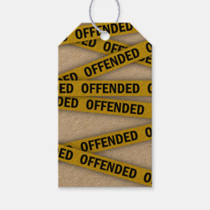 Ich bin beleidigt Polizei-Band nicht überqueren Geschenkanhänger