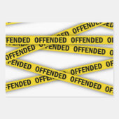 Ich bin beleidigt Polizei-Band nicht überqueren Geschenkpapier Set (Vorderseite 3)