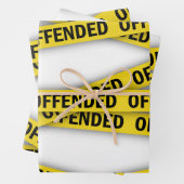 Ich bin beleidigt Polizei-Band nicht überqueren Geschenkpapier Set (Beispiel)