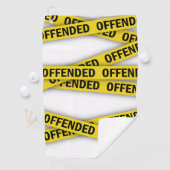 Ich bin beleidigt Polizei-Band nicht überqueren Golfhandtuch (Insitu)