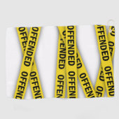 Ich bin beleidigt Polizei-Band nicht überqueren Golfhandtuch (Horizontal)