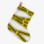 Ich bin beleidigt Polizei-Band nicht überqueren Großer Weihnachtsstrumpf (Vorderansicht (hängend))