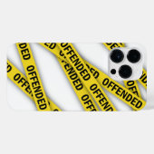 Ich bin beleidigt Polizei-Band nicht überqueren iPhone Hülle (Rückseite (Horizontal))