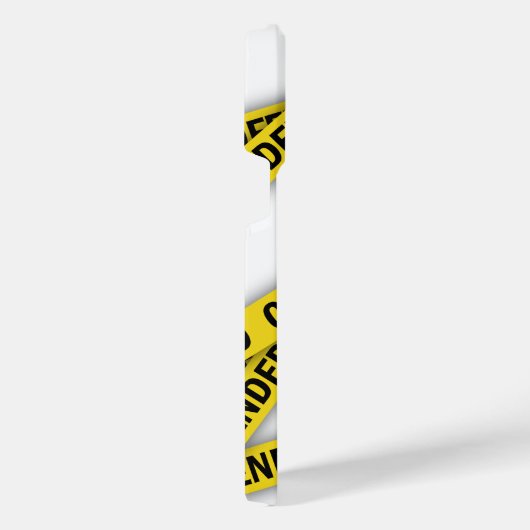 Ich bin beleidigt Polizei-Band nicht überqueren iPhone Hülle (Rechte Seite)