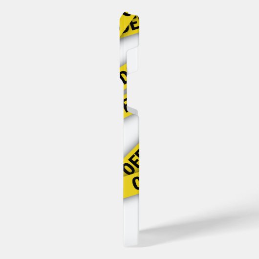 Ich bin beleidigt Polizei-Band nicht überqueren iPhone Hülle (Linke Seite)