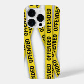 Ich bin beleidigt Polizei-Band nicht überqueren iPhone Hülle (Rückseite)