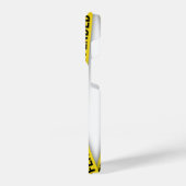 Ich bin beleidigt Polizei-Band nicht überqueren iPhone Hülle (Linke Seite)